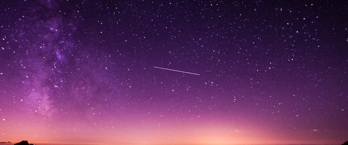 The night sky representing disrupted sleep schedules and circadian rhythm